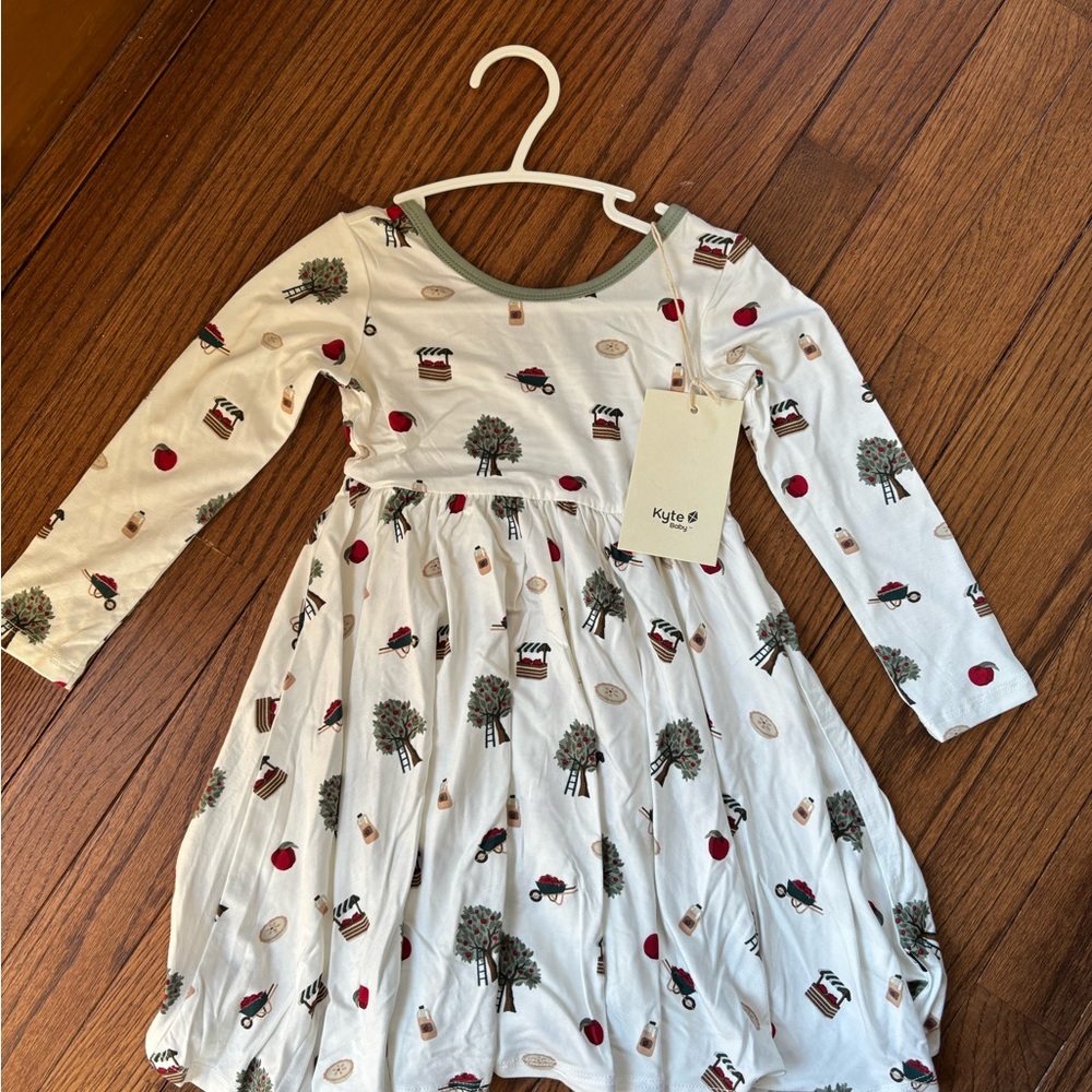 Kyte BABY 3T Apple Orchard Twirl Dress